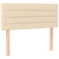 Miniatyrbillede 1 af 9: vidaXL sengegavl 90x5x78/88 cm stof cremefarvet