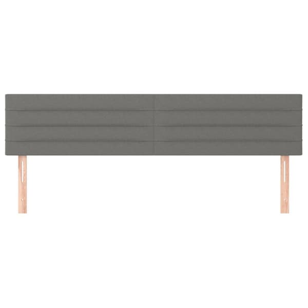 vidaXL sengegavle 2 stk. 100x5x78/88 cm stof mørkegrå
