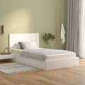 Miniatyrbilde 3 av 8: vidaXL Sengegavl hvit 120x1,5x80 cm konstruert tre