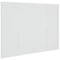 Miniatyrbilde 2 av 8: vidaXL Sengegavl hvit 120x1,5x80 cm konstruert tre