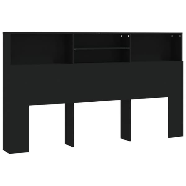 vidaXL Sengegavlskap svart 180x19x103,5 cm