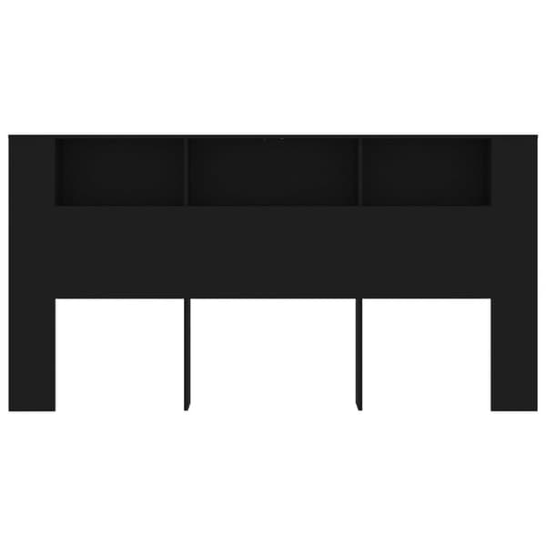 vidaXL Sengegavlskap svart 200x18,5x104,5 cm