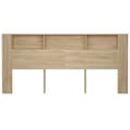 Miniatyrbilde 4 av 8: vidaXL Sengegavlskap sonoma eik 220x18,5x104,5 cm