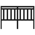 Miniatyrbilde 3 av 6: vidaXL Sengegavl svart 166x4x100 cm heltre furu