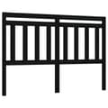 Miniatyrbilde 1 av 6: vidaXL Sengegavl svart 166x4x100 cm heltre furu
