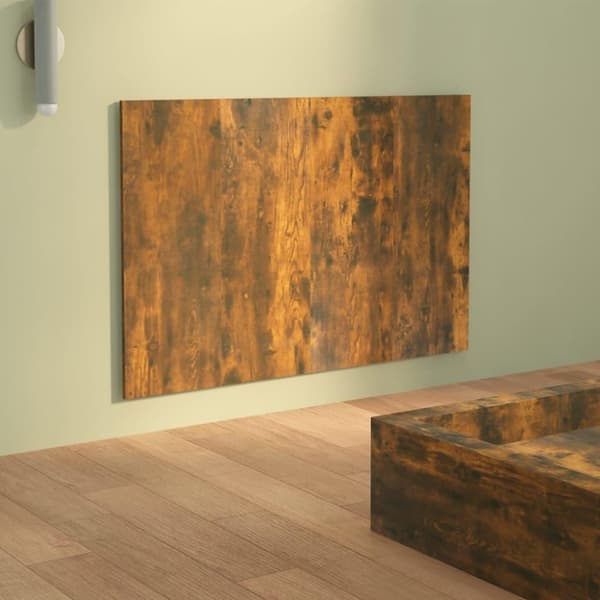 vidaXL Sänggavel rökfärgad ek 120x1,5x80 cm konstruerat trä