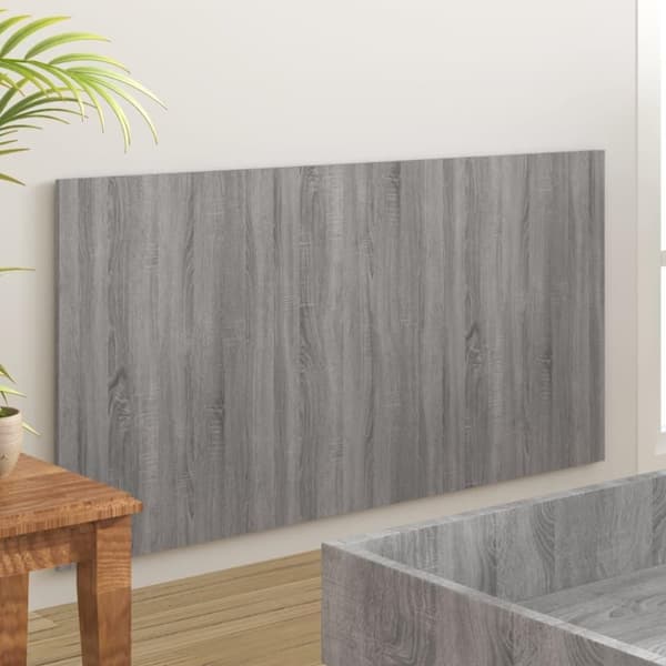 vidaXL Sengegavl grå sonoma 160x1,5x80 cm konstruert tre