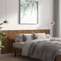 Miniatyrbilde 3 av 8: vidaXL Veggmontert sengegavl brun eik 240x1,5x80 cm konstruert tre