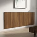 Miniatyrbilde 4 av 8: vidaXL Veggmontert sengegavl brun eik 240x1,5x80 cm konstruert tre
