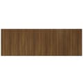 Miniatyrbilde 5 av 8: vidaXL Veggmontert sengegavl brun eik 240x1,5x80 cm konstruert tre