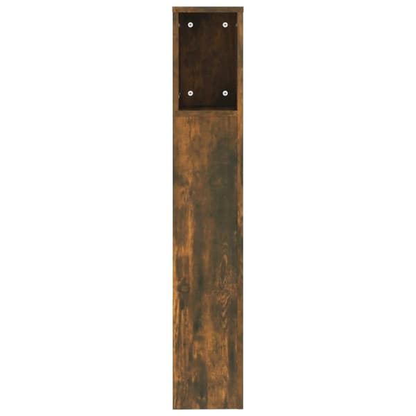 vidaXL Sengegavlskap røkt eik 200x18,5x104,5 cm