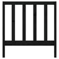 Miniatyrbilde 4 av 7: vidaXL Sengegavl svart 106x4x100 cm heltre furu