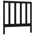 Miniatyrbilde 1 av 7: vidaXL Sengegavl svart 106x4x100 cm heltre furu