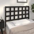 Miniatyrbilde 6 av 7: vidaXL Sengegavl svart 125,5x4x100 cm heltre furu