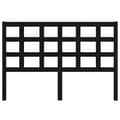 Miniatyrbilde 3 av 7: vidaXL Sengegavl svart 145,5x4x100 cm heltre furu