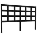 Miniatyrbilde 2 av 7: vidaXL Sengegavl svart 145,5x4x100 cm heltre furu