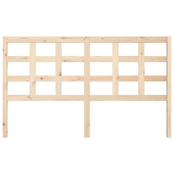vidaXL Sengegavl 165,5x4x100 cm heltre furu