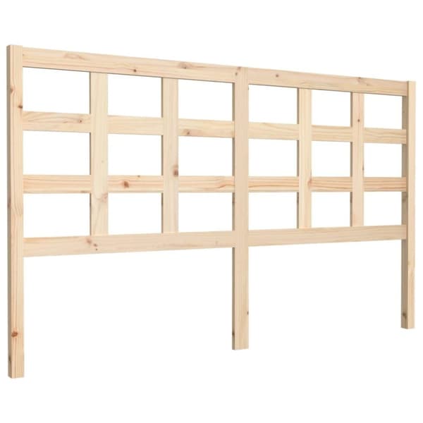 vidaXL Sengegavl 165,5x4x100 cm heltre furu
