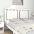 Miniatyrbilde 3 av 7: vidaXL Sengegavl hvit 145,5x4x100 cm heltre furu