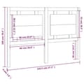 Miniatyrbilde 7 av 7: vidaXL Sengegavl hvit 145,5x4x100 cm heltre furu