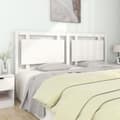 Miniatyrbilde 6 av 7: vidaXL Sengegavl hvit 185,5x4x100 cm heltre furu