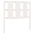 Miniatyrbilde 2 av 7: vidaXL Sengegavl hvit 105,5x4x100 cm heltre furu