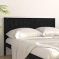 Miniatyrbilde 3 av 7: vidaXL Sengegavl svart 125,5x4x100 cm heltre furu