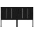 Miniatyrbilde 4 av 7: vidaXL Sengegavl svart 125,5x4x100 cm heltre furu