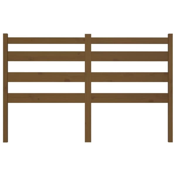 vidaXL Sengegavl honningbrun 141x4x100 cm heltre furu