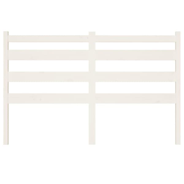 vidaXL Sengegavl hvit 146x4x100 cm heltre furu