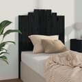Miniatyrbilde 6 av 7: vidaXL Sengegavl svart 81x4x110 cm heltre furu