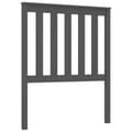 Miniatyrbilde 1 av 7: vidaXL Sengegavl grå 81x6x101 cm heltre furu