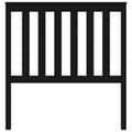 Miniatyrbilde 4 av 7: vidaXL Sengegavl svart 96x6x101 cm heltre furu