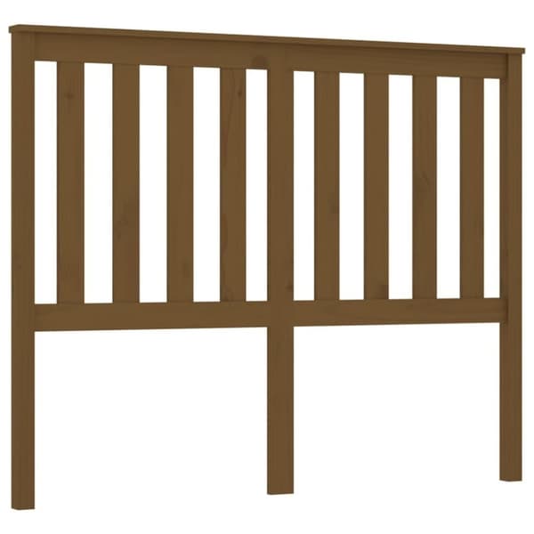 vidaXL Sengegavl honningbrun 146x6x101 cm heltre furu