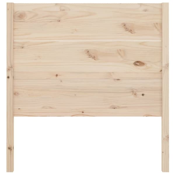 vidaXL Sengegavl 106x4x100 cm heltre furu