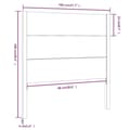 Miniatyrbilde 6 av 6: vidaXL Sengegavl 106x4x100 cm heltre furu
