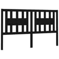 Miniatyrbilde 1 av 7: vidaXL Sengegavl svart 126x4x100 cm heltre furu