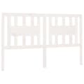 Miniatyrbilde 1 av 7: vidaXL Sengegavl hvit 126x4x100 cm heltre furu