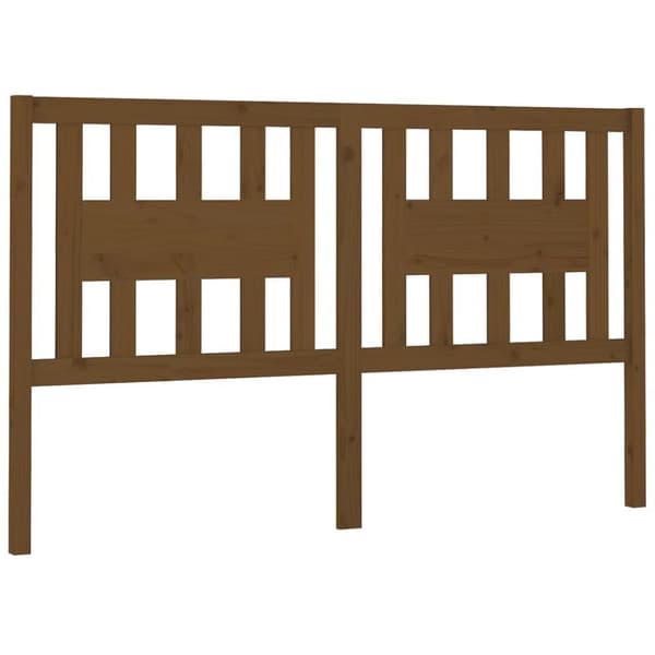 vidaXL Sengegavl honningbrun 166x4x100 cm heltre furu