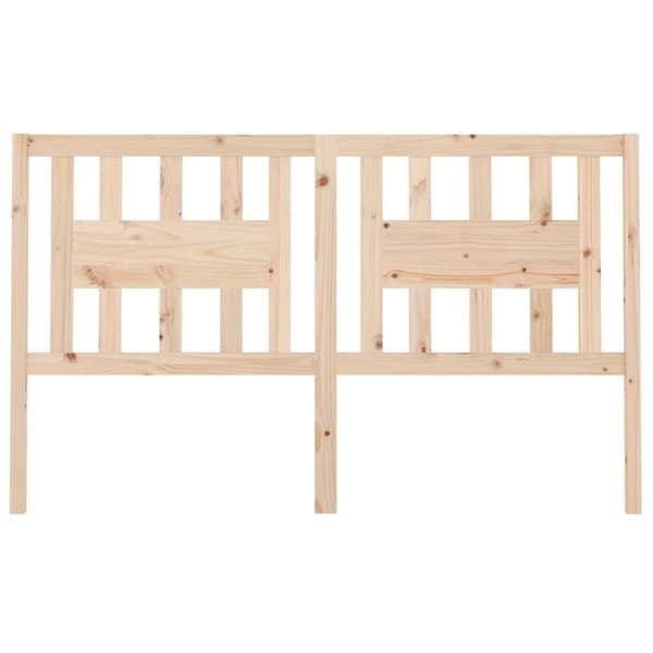 vidaXL Sengegavl 166x4x100 cm heltre furu