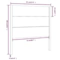 Miniatyrbilde 7 av 7: vidaXL Sengegavl hvit 81x4x100 cm heltre furu