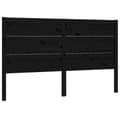 Miniatyrbilde 1 av 7: vidaXL Sengegavl svart 126x4x100 cm heltre furu