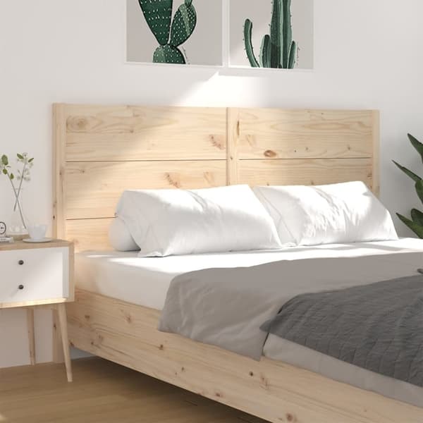 vidaXL Sengegavl 166x4x100 cm heltre furu