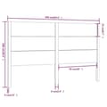 Miniatyrbilde 7 av 7: vidaXL Sengegavl 166x4x100 cm heltre furu