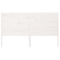 Miniatyrbilde 3 av 7: vidaXL Sengegavl hvit 206x4x100 cm heltre furu