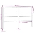 Miniatyrbilde 7 av 7: vidaXL Sengegavl hvit 206x4x100 cm heltre furu