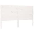 Miniatyrbilde 1 av 7: vidaXL Sengegavl hvit 206x4x100 cm heltre furu