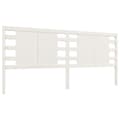 Miniatyrbilde 1 av 7: vidaXL Sengegavl hvit 126x4x100 cm heltre furu