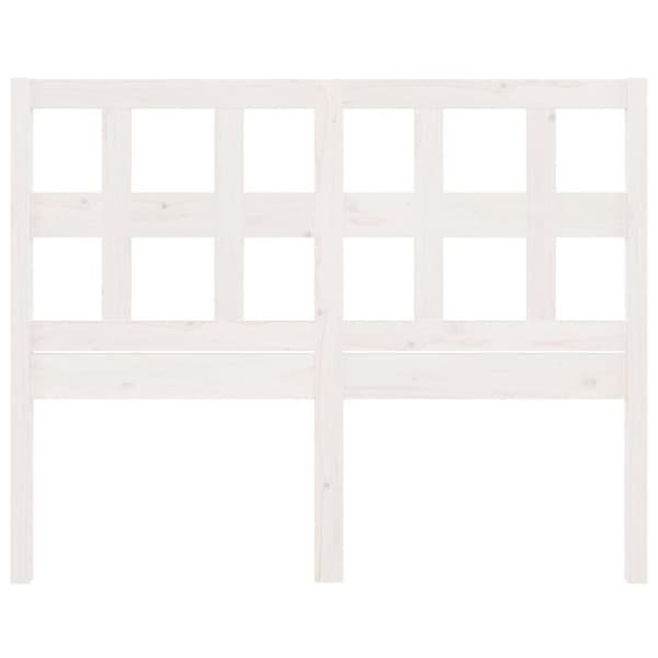 vidaXL Sengegavl hvit 165,5x4x100 cm heltre furu