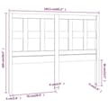 Miniatyrbilde 7 av 7: vidaXL Sengegavl hvit 165,5x4x100 cm heltre furu